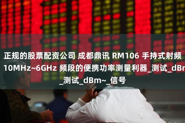 正规的股票配资公司 成都鼎讯 RM106 手持式射频功率计：10MHz~6GHz 频段的便携功率测量利器_测试_dBm~_信号